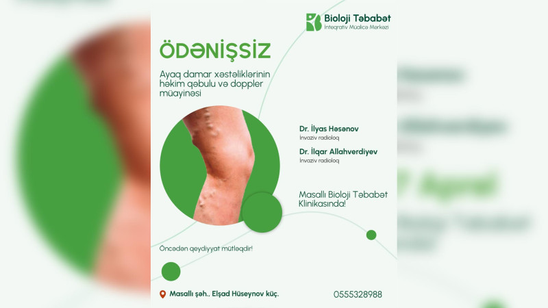 Masallı Bioloji Təbabət Klinikasında ödənişsiz həkim qəbulu keçiriləcək