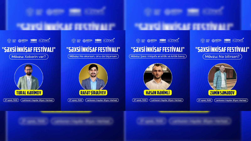 Lənkəranda “Şəxsi inkişaf festivalı” keçiriləcək