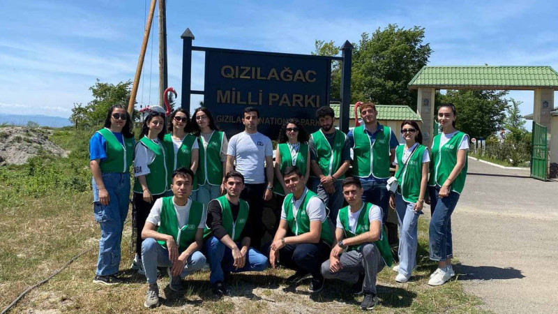Qızılağac Milli Parkında ağacəkmə və təmizlik aksiyaları keçirilib