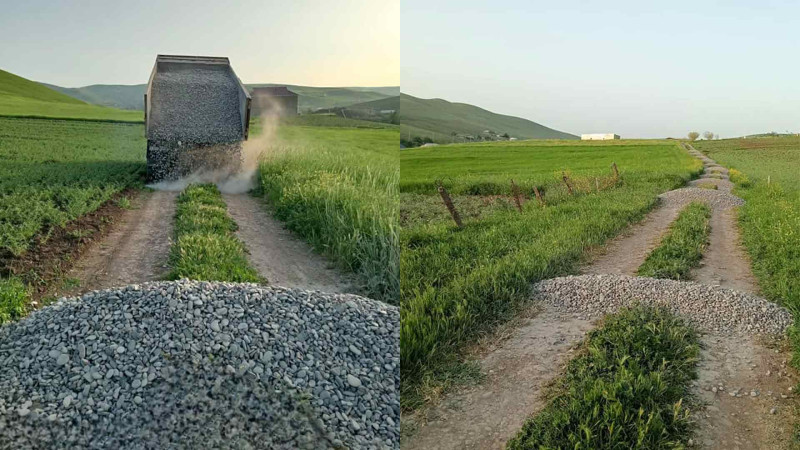 Cəlilabadın Boyxanlı kənd yolları təmir olunub