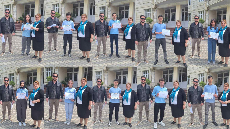 Lənkəranda “Şahin” oyunlarında 1-ci yerə çıxmış məktəblilər mükafatlandırılıblar