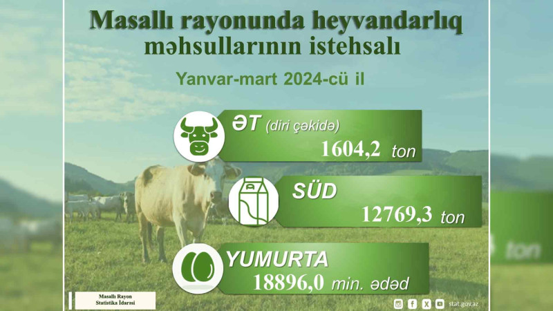 Masallıda kənd təsərrüfatı istehsalında artım baş verib