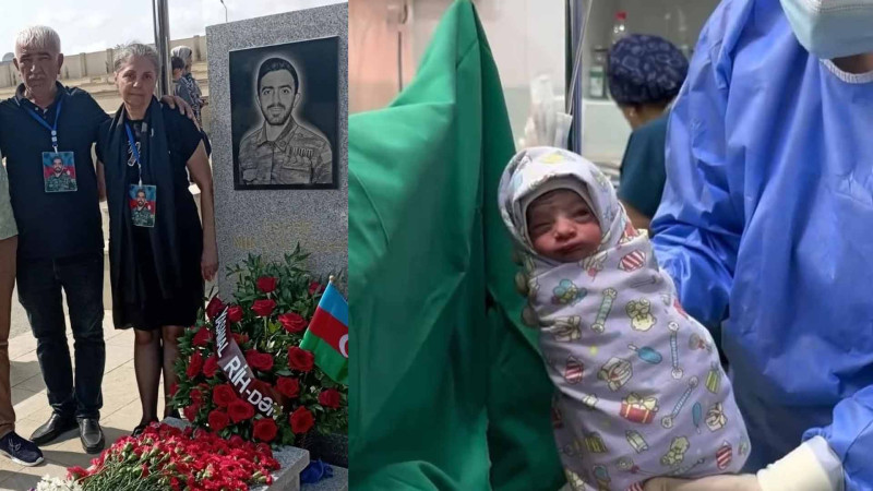 Vətən müharibəsi şəhidi Rəşad Mikayılzadənin bacısı dünyaya gəlib