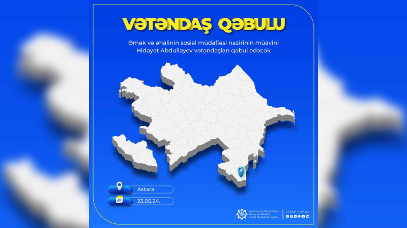 Hidayət Abdullayev Astarada sakinləri qəbul edəcək