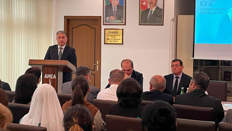 AMEA Lənkəran REM-də Heydər Əliyevin 101 illiyinə həsr edilmiş elmi seminar keçirilib