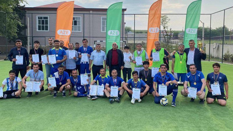 Cəlilabadda minifutbol turnirinə yekun vurulub