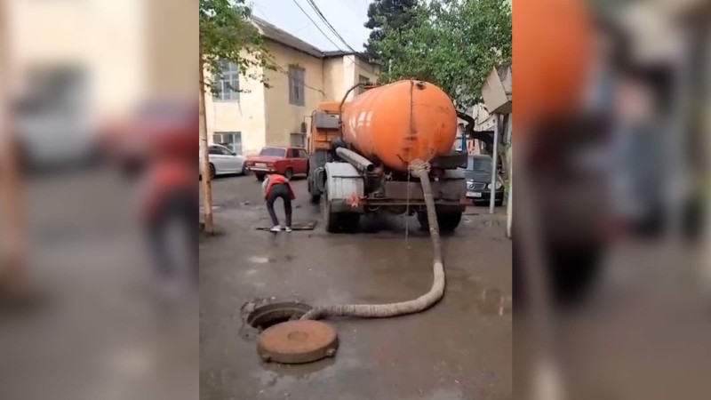 Cəlilabadda su və kanalizasiya xətləri təmizlənib