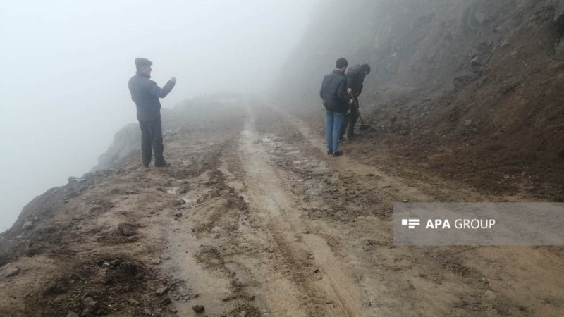 Lerik: Çayrud kənd yolunda nəqliyyatın hərəkəti bərpa olunub