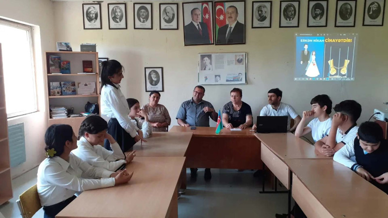 Astarada şagirdlərə narkomaniyanın və erkən nikahın fəsadları izah edilib