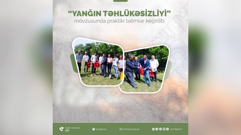 Cəlilabadda meşə yanğınlarının qarşısının alınması məqsədilə təlim keçirilib
