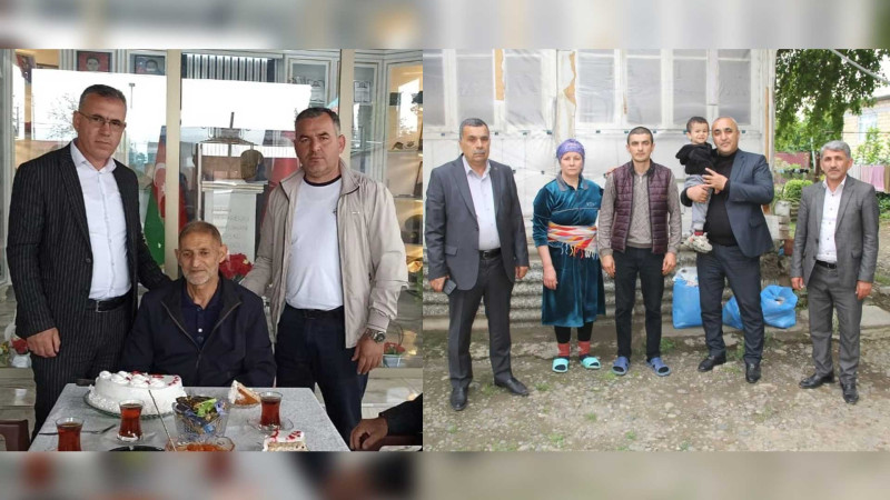 Cəlilabadda mədəniyyət işçiləri şəhid ailələrinə baş çəkiblər