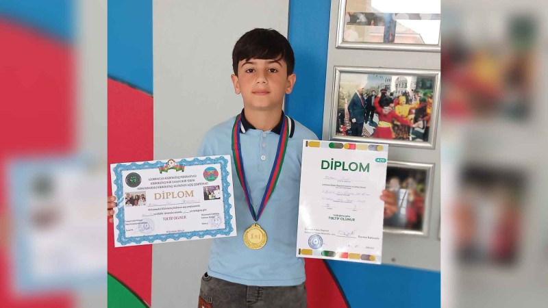 Lənkəranlı məktəbli kikboksinq üzrə yarışda qızıl medal qazanıb