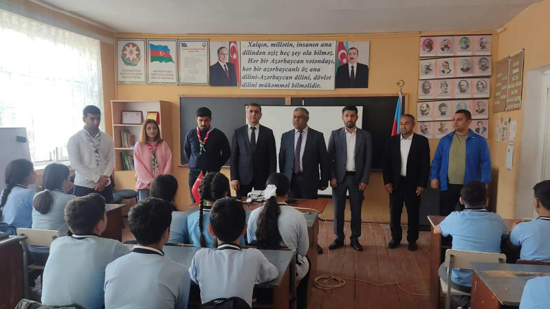 Lənkəranda məktəb şagirdləri ilə görüş və 3x3 basketbol yarışı keçirilib