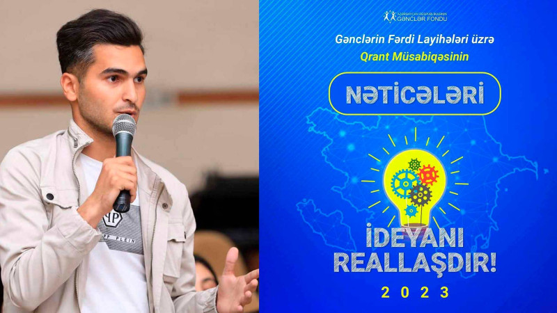 Cəlilabaddan olan müəllim “İdeyanı reallaşdır–2023 qrant müsabiqəsinin qalibi olub