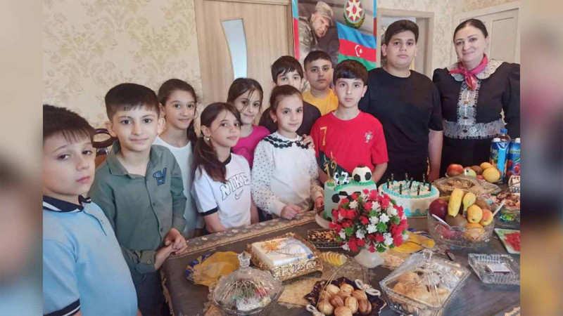 Astarada şəhid oğlunun doğum günü təhsil aldığı məktəbdə qeyd olunub