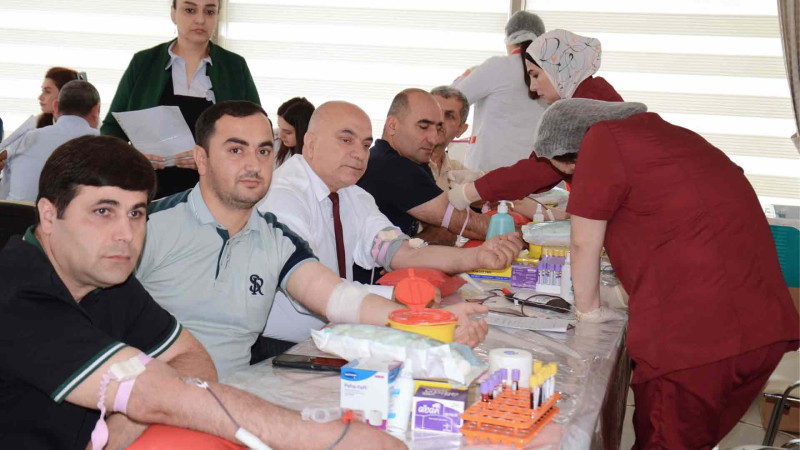 Masallı xəstəxanasında könüllü qanvermə aksiyası baş tutub