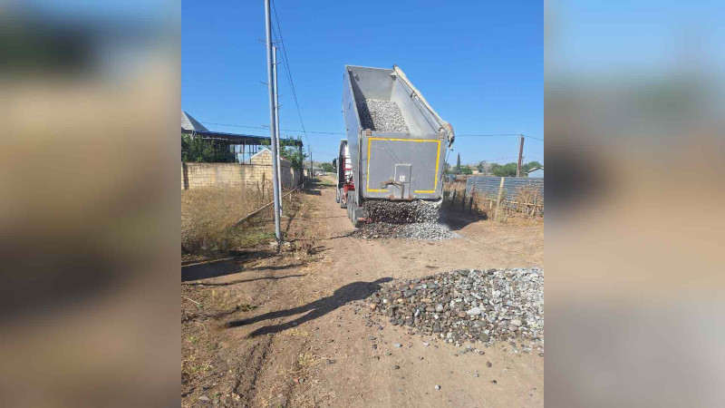 Cəlilabadın Cəfərxanlı kəndinin daxili yollarında təmir icra edilir