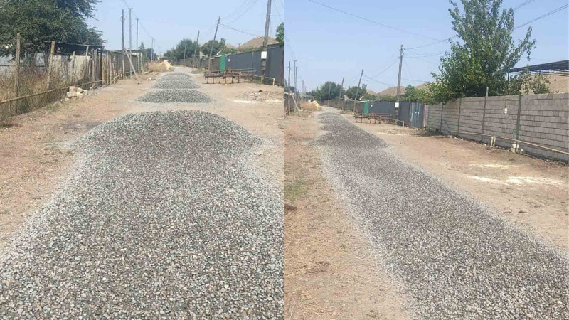 Cəlilabadın Bədirli kəndinin yolları təmir olunub