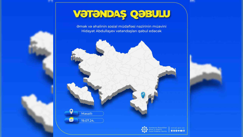 Hidayət Abdullayev Masallıda sakinləri qəbul edəcək