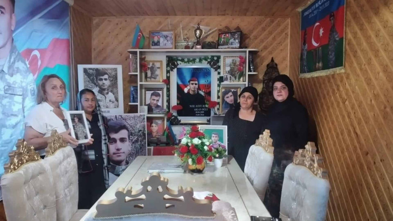 Şəhid Ruslan Əliyevin atasının yas mərasimi keçirilib