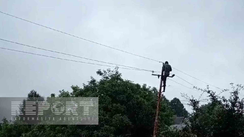 Astarada leysan elektrik təsərrüfatına ziyan vurub