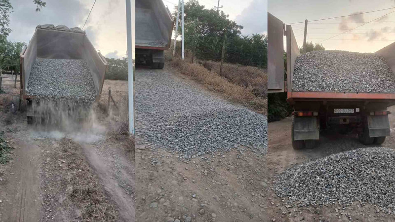 Cəlilabadın Məmmədrzalı kənd yolları təmir olunub