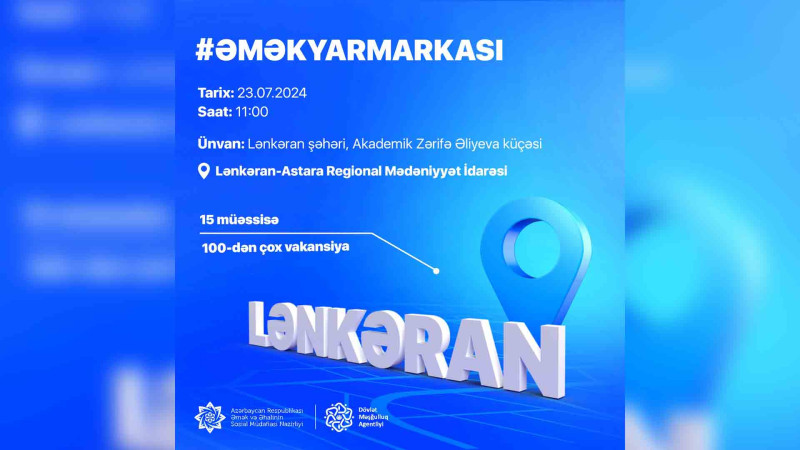 Lənkəranda əmək yarmarkası keçiriləcək