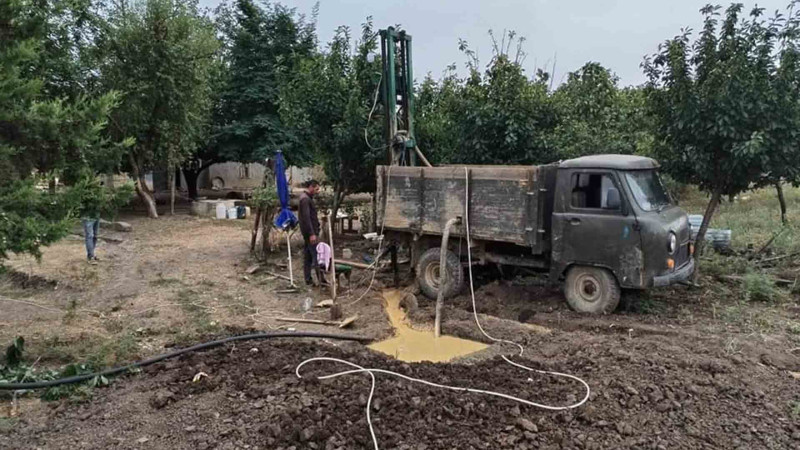 Cəlilabadda artezian quyusu qazılır