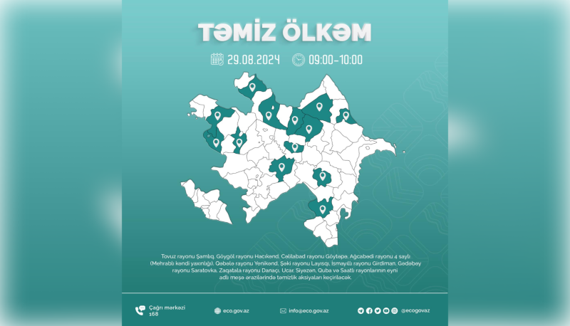 Növbəti təmizlik aksiyası Cəlilabadda keçiriləcək