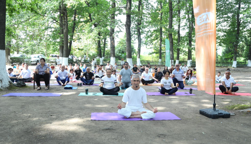 Lənkəranda Yoqa Klubunun prezidenti ustad dərsi keçirib
