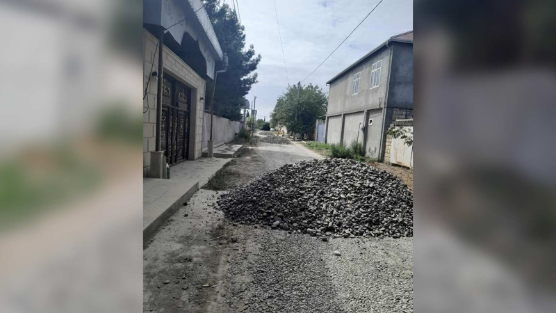 Cəlilabad şəhərində küçələrin təmiri davam edir