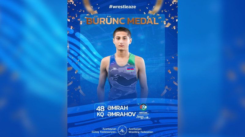 Əmrah Əmrahov növbəti medala sahib olub