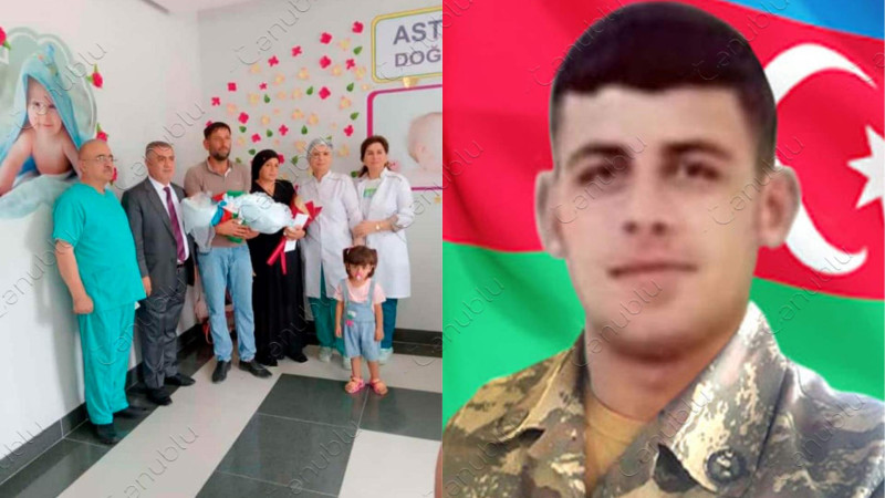 Astaradan olan şəhidimizin qardaşı dünyaya gəlib