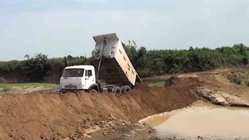 Lənkəranda suötürücü bəndin tikintisi həyata keçirilir
