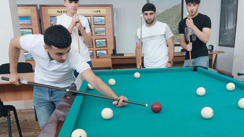 Lerikdə bilyard həvəskarları yarışıb
