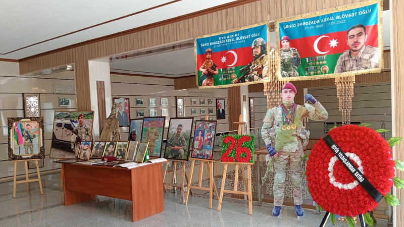 Lənkəranda şəhid Xəyal Əhədzadənin xatirəsi yad edilib