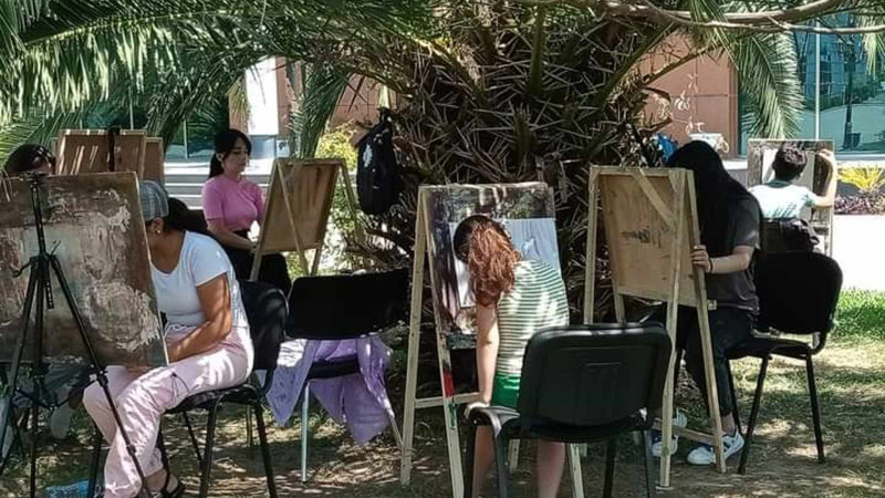 Lənkəranda rəsm dərsi təşkil olunub