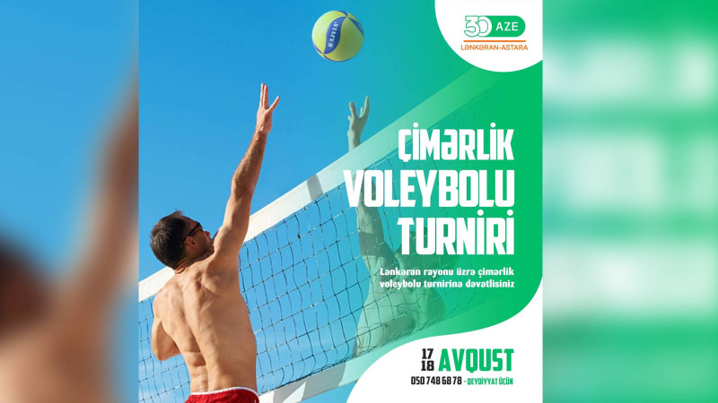 Lənkəranda çimərlik voleybolu üzrə turnir təşkil olunacaq