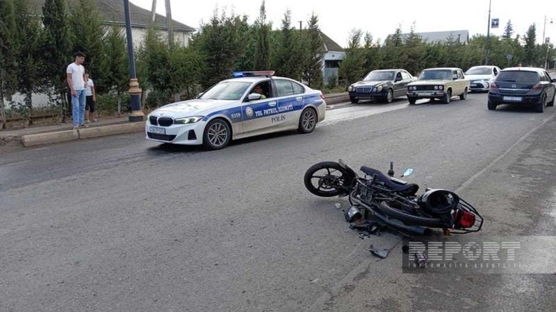 Cəlilabadda motosikletçi xəstəxanalıq olub