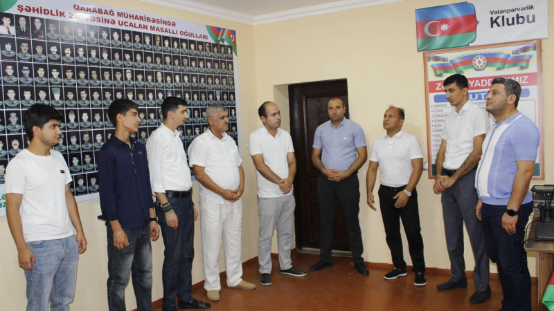 Masallıda Vətən müharibəsi iştirakçısı ilə gənclərin təsirli görüşü