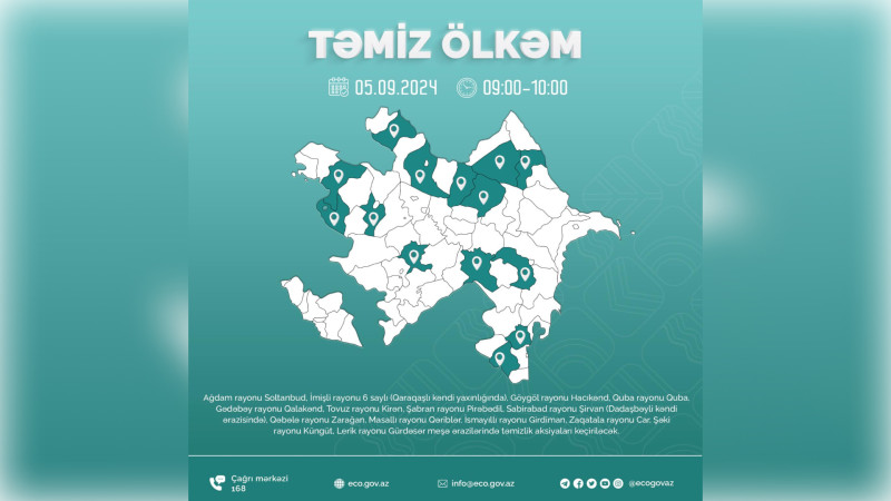 Cənub bölgəsində təmizlik aksiyaları davam edir