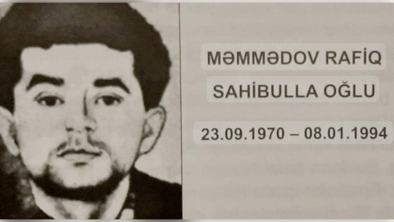 Bu gün Astaradan olan şəhid Rafiq Məmmədovun doğum günüdür