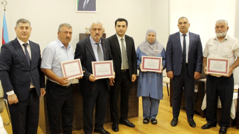 Cəlilabadda şəhid valideynləri təltif olunublar