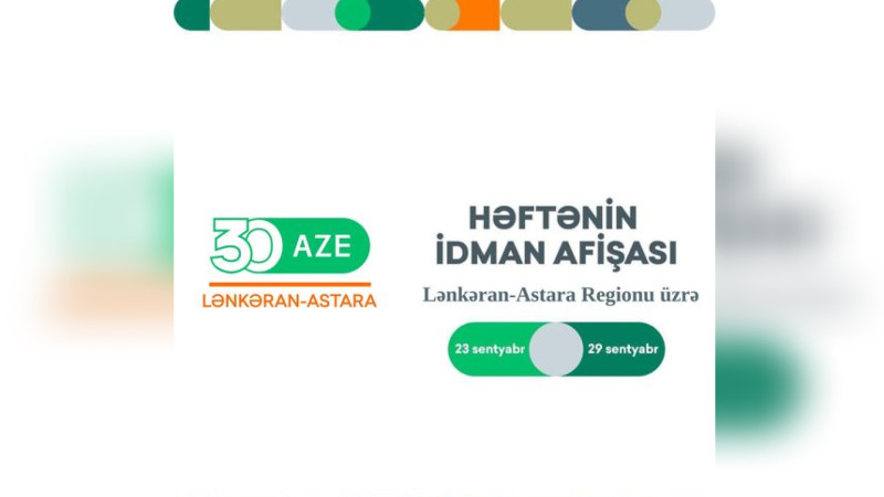 Lənkəran-Astara regionu üzrə idman tədbirlərinin afişası