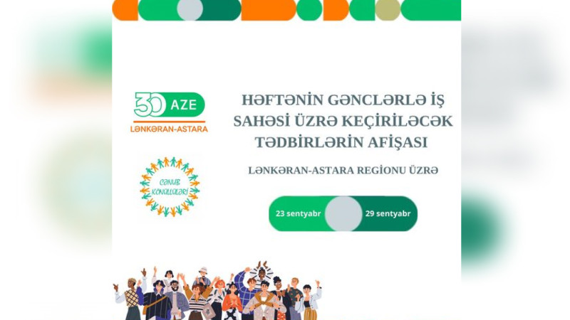 Cənubda keçiriləcək tədbirlərin cədvəli