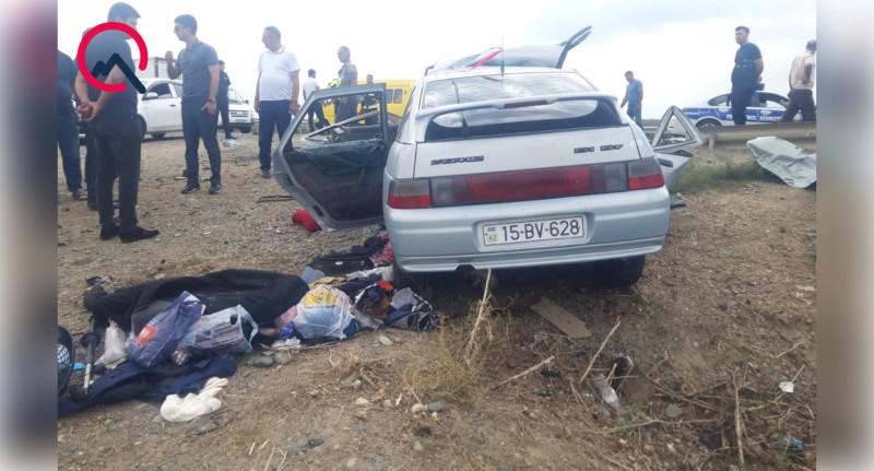 Biləsuvarda qəza: ölənlər var - VİDEO