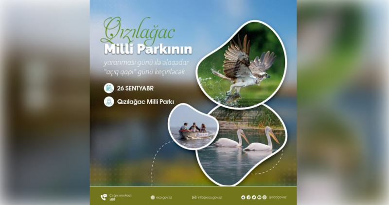 Qızılağac Milli Parkında “açıq qapı” günü keçiriləcək