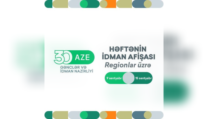 Cənub bölgəsi üzrə idman tədbirlərinin cədvəli