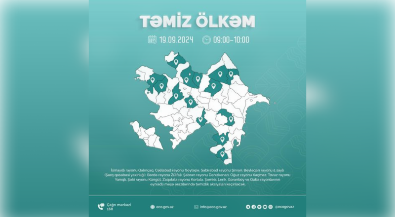 Cənubda təmizlik aksiyaları davam edir