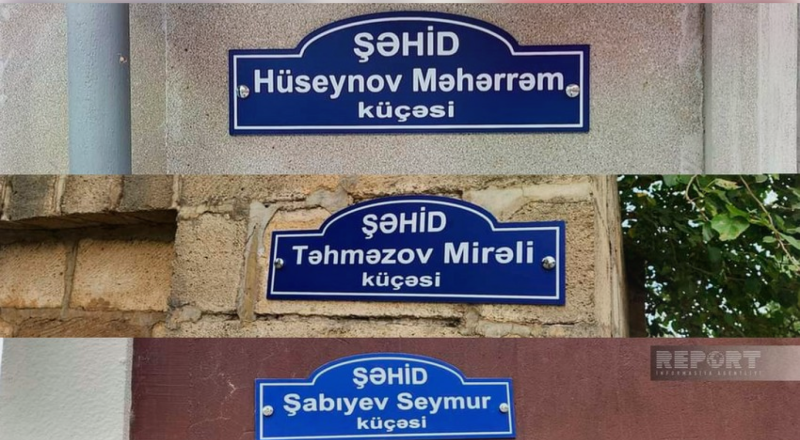 Cəlilabadda 3 küçəyə şəhidlərin adları verilib